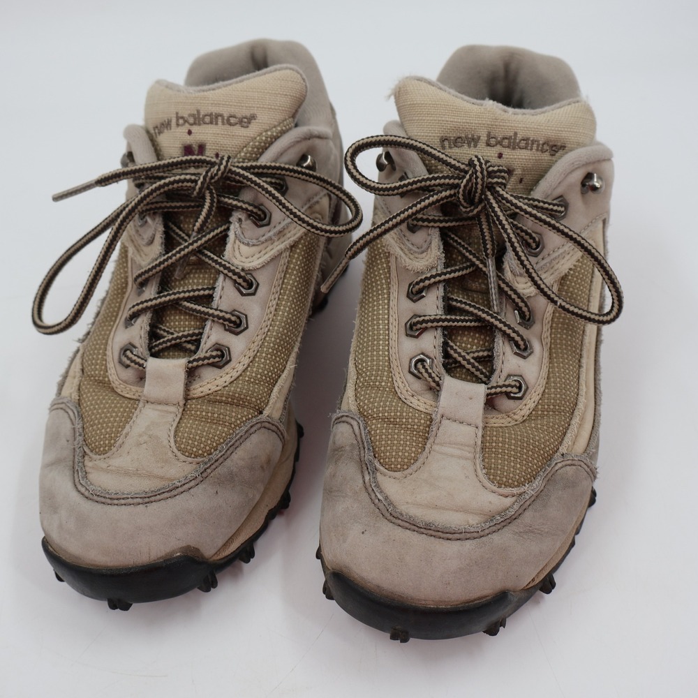 New Balance WW741GP Walking Shoes Womens 6.5 D Tan Grey Suede Mesh ABZORB USA